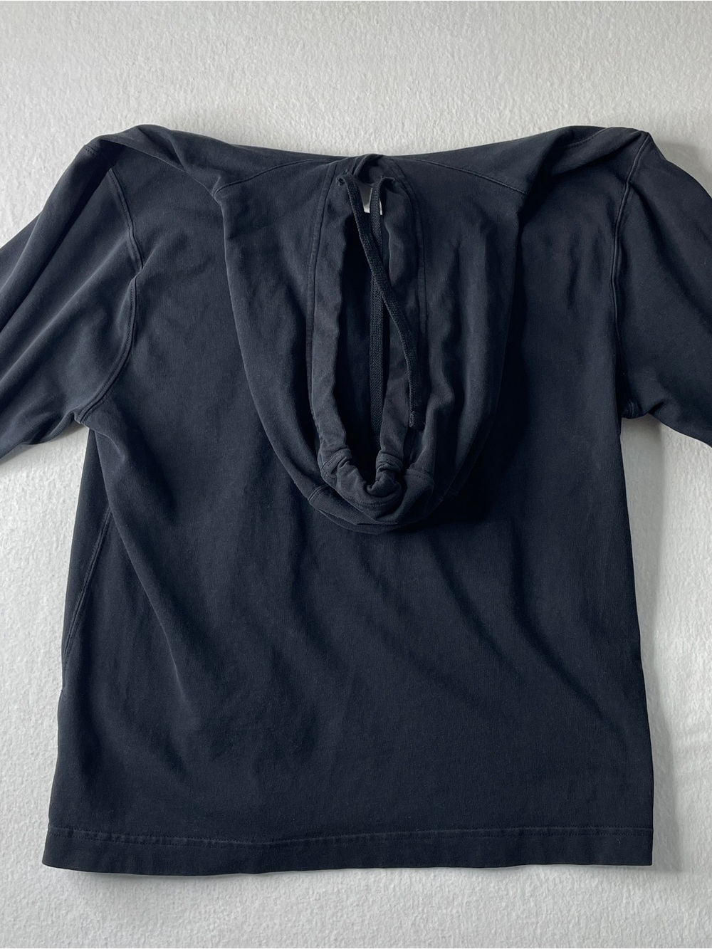 Nike Hoodie Men's Small Black Pullover Long Sleeve Lightweight Cotton Sporty - Picture 6 of 8